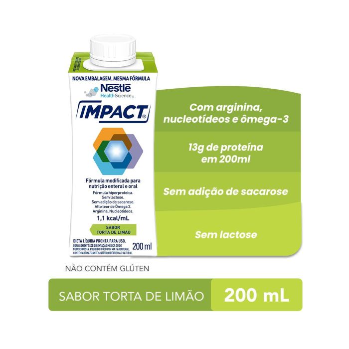 Nutrição Enteral e Oral Impact Torta de Limão 200ml
