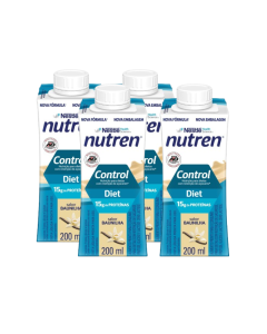 Combo Nutren Control Baunilha 200ml - 04 unidades