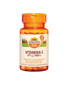 Sundown Vitamina E 1000UI - 30 cápsulas