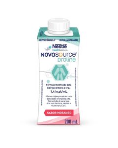 Nutrição Enteral e Oral Novasource Proline Morango 200ml Tetra Pack