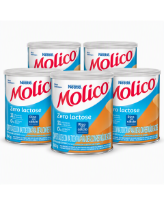 Combo Molico Zero Lactose 260g - 5 unidades