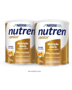 Combo Nutren Senior Sem Sabor 740g - 2 Unidades