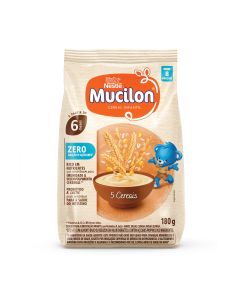 Cereal Infantil Mucilon 5 Cereais Zero Açúcar 180g
