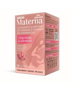 Materna Vitaminas  Minerais 30 cápsulas