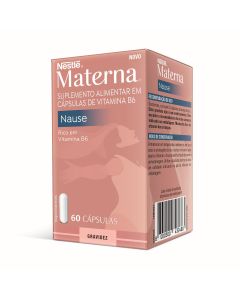 Suplemento alimentar Materna Nause com 60 cápsulas