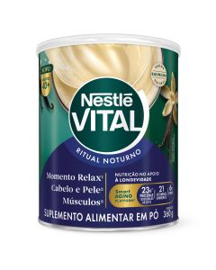 Suplemento Alimentar Em Pó Nestlé Vital Ritual Noturno Baunilha 360G