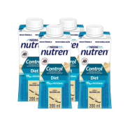 Combo Nutren Control Baunilha 200ml - 04 unidades