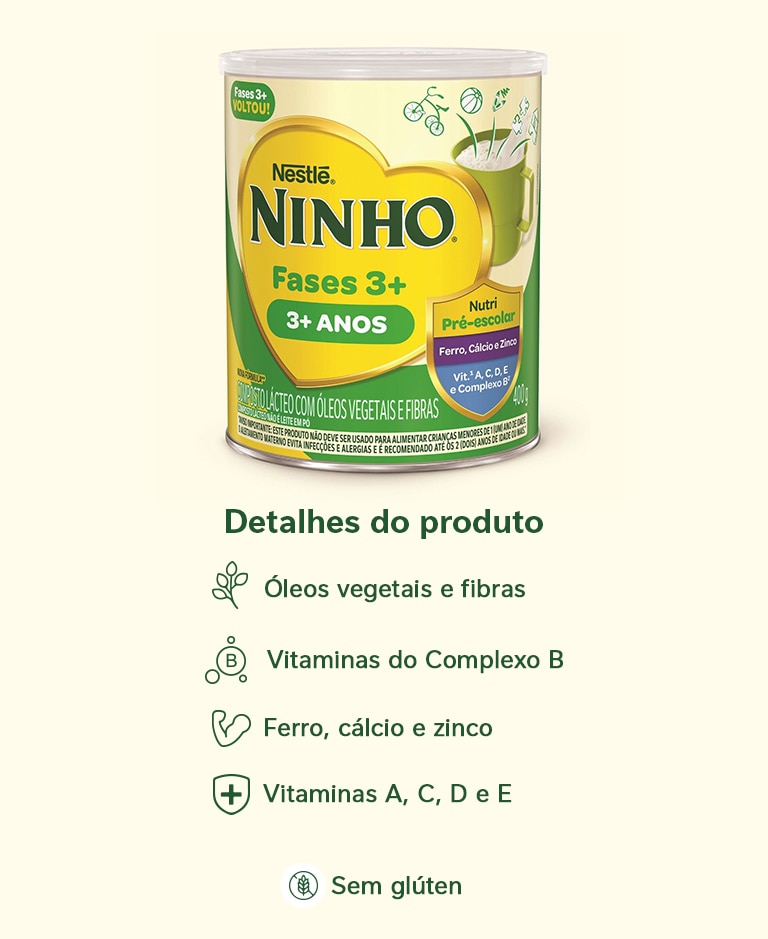 Composto Lácteo Ninho Fases 3+ 400g