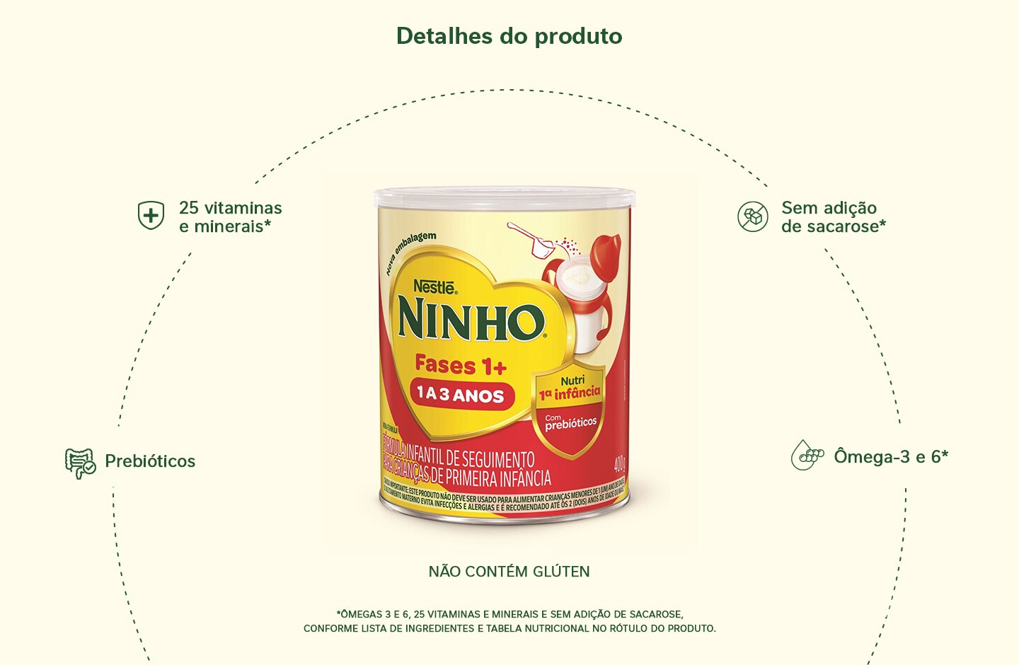 NINHO Fórmula Infantil de Primeira Infância Lata 400g