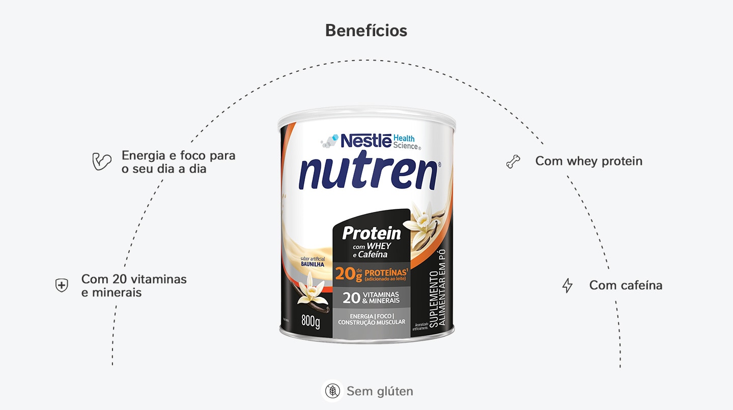 Bebida Láctea Nutren Protein 15g de proteínas Chocolate 24x260ml