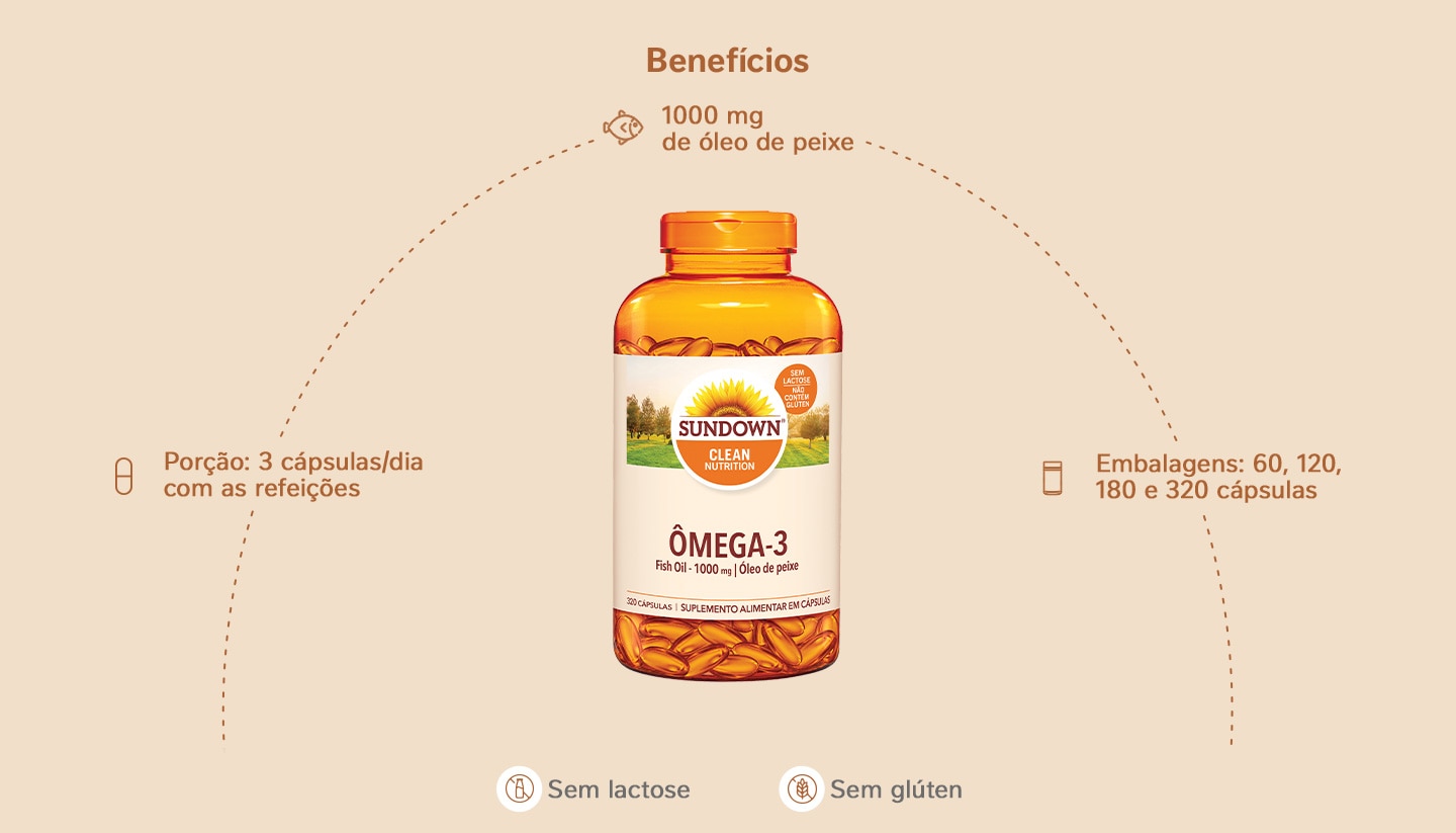 Suplemento Alimentar Sundown Ômega 3 1.000mg 320 Cápsulas