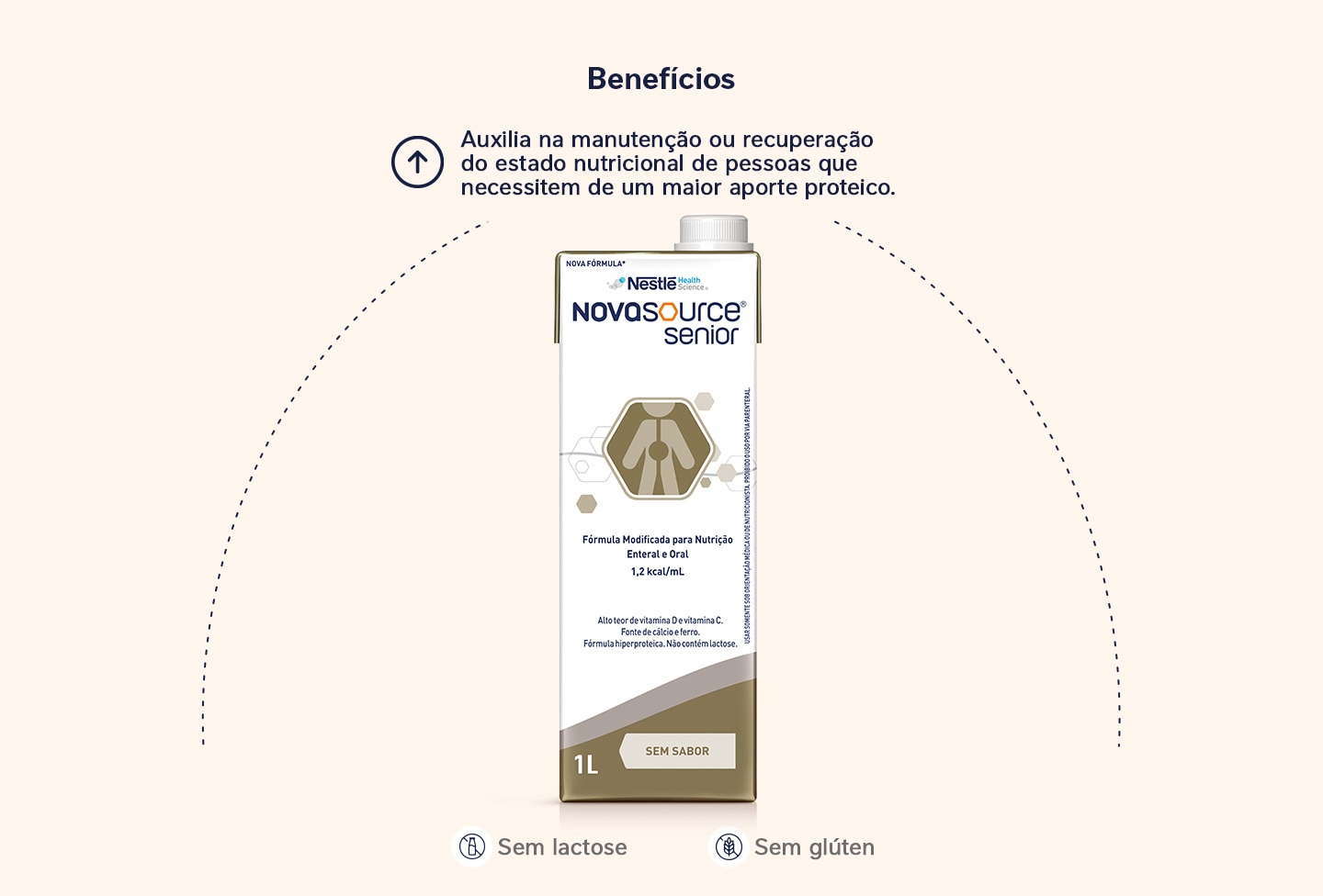 Novasource Senior - Nutri&ccedil;&atilde;o Enteral para Idosos | Nestl&eacute; Nutre  - Nestl&eacute; Nutre  -  Novasource Senior  1L