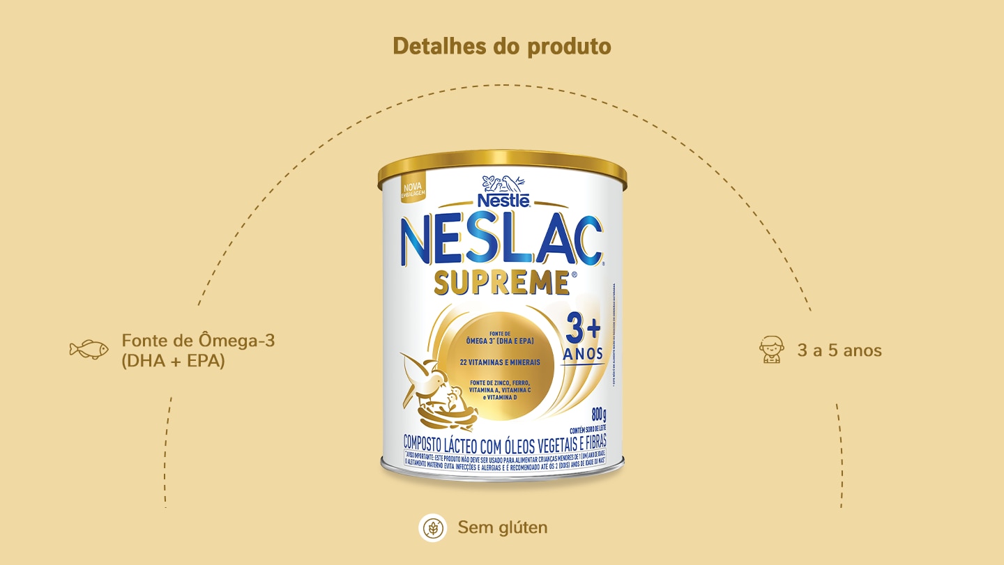 Composto Lácteo Neslac Supreme 800g