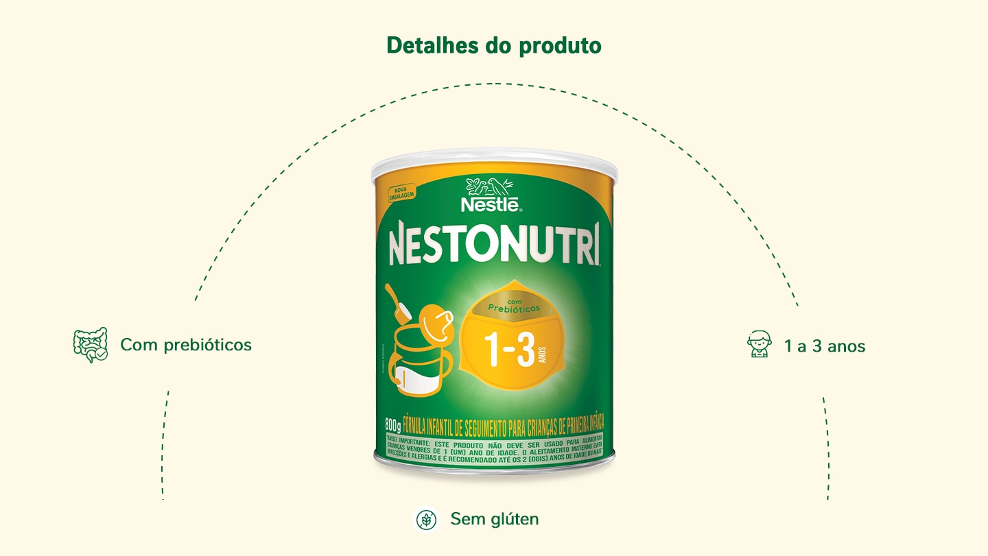 Fórmula Infantil de primeira infância Nestonutri 1+ 800g