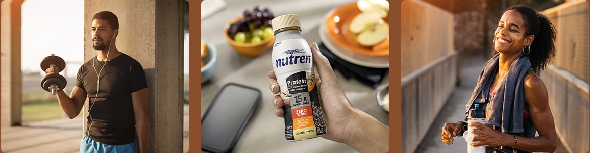 Combo Nutren Protein 15g Baunilha - 06 Unidades  -Nestlé Nutrição até Você Combo Nutren Protein 15g Baunilha - 06 Unidades