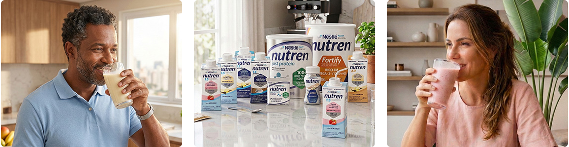 Nutren Protein Chocolate 260ml - Shake com 15g de Proteína | Nestlé Nutre - Nestlé Nutre - Nutren Protein 15g Proteína - Sabor Chocolate 260ml