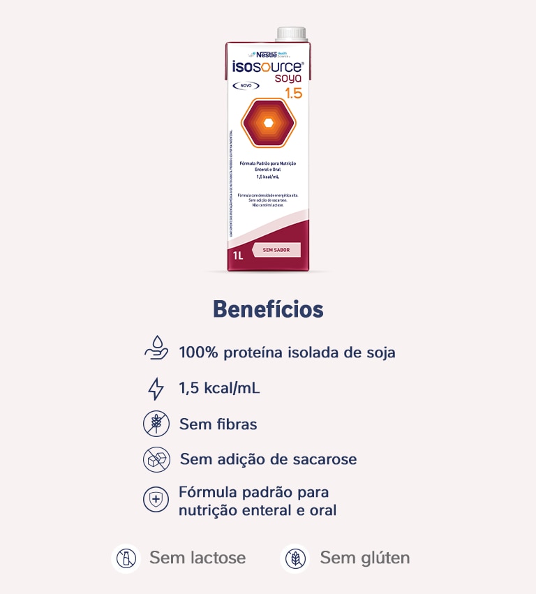 Nutrição Enteral e Oral Isosource Soya Baunilha 1L