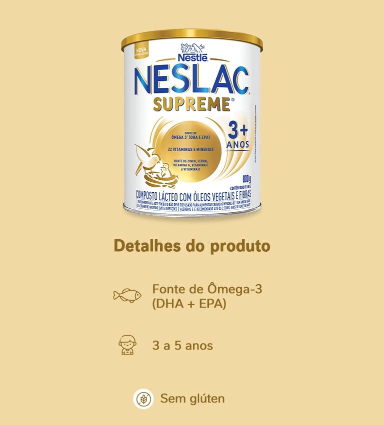 Composto Lácteo Neslac Supreme 800g