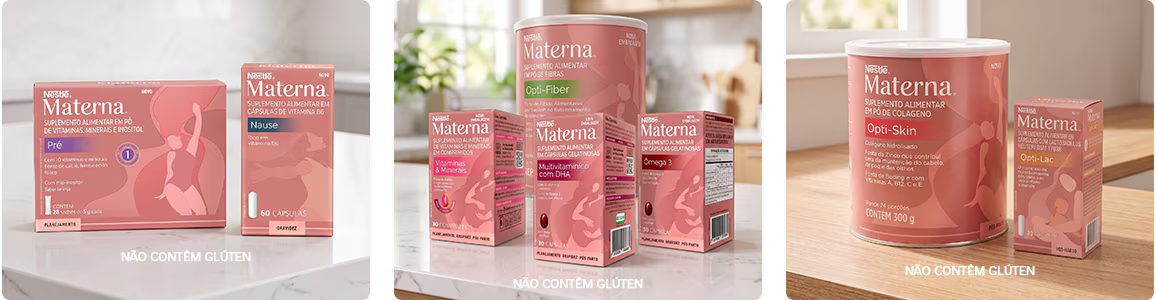 Produtos da linha Materna