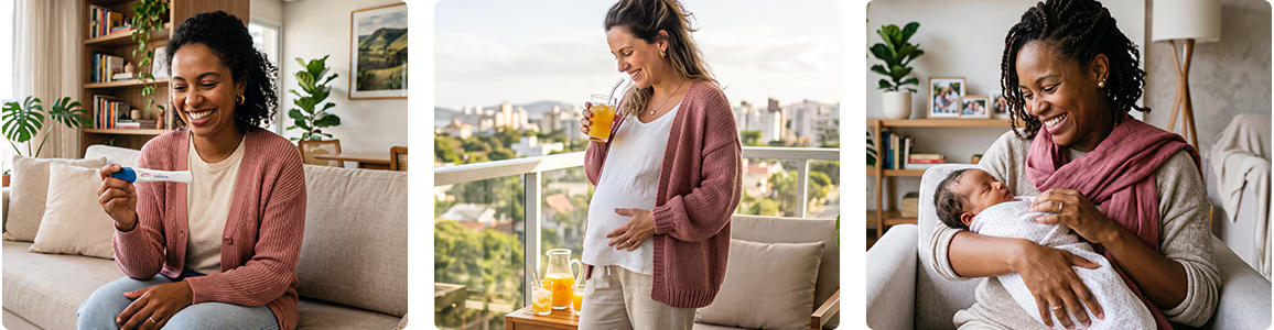 Mulheres no planejamento, na gestação e no pós-parto