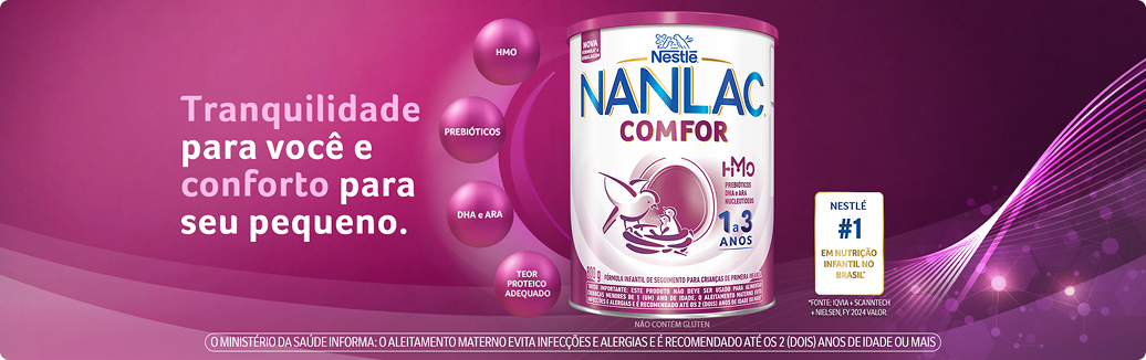 NANLAC&reg; Comfor&reg;: tranquilidade para voc&ecirc; e conforto para seu pequeno