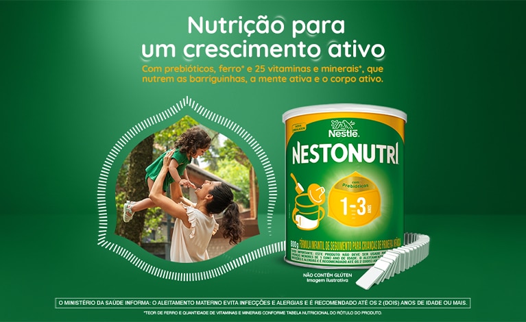 NESTONUTRI®, nutrição para um crescimento ativo