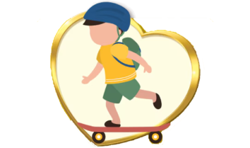 Crian&ccedil;a andando de skate