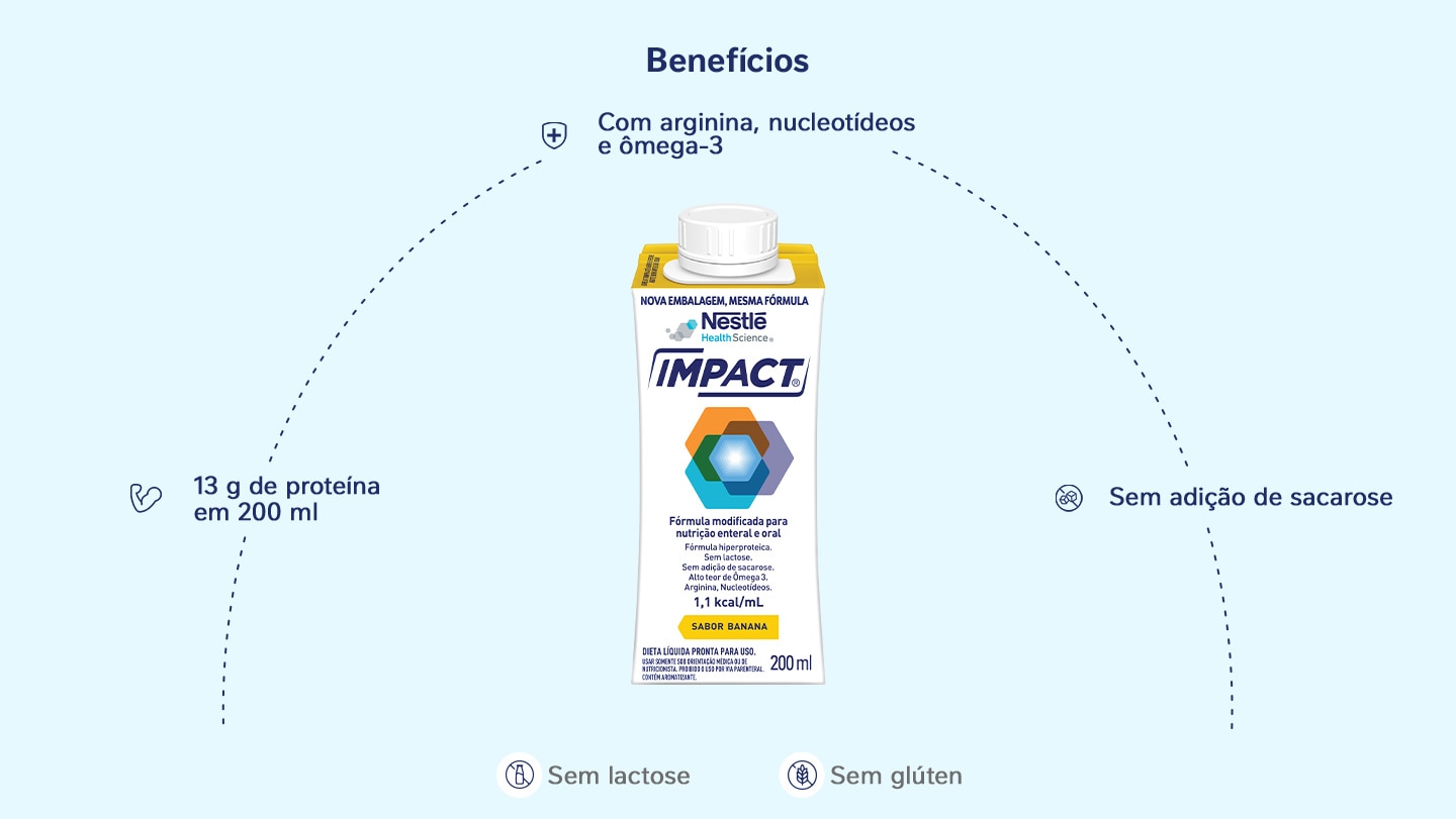 Nutrição Enteral e Oral Impact Banana 200mL TETRAPACK