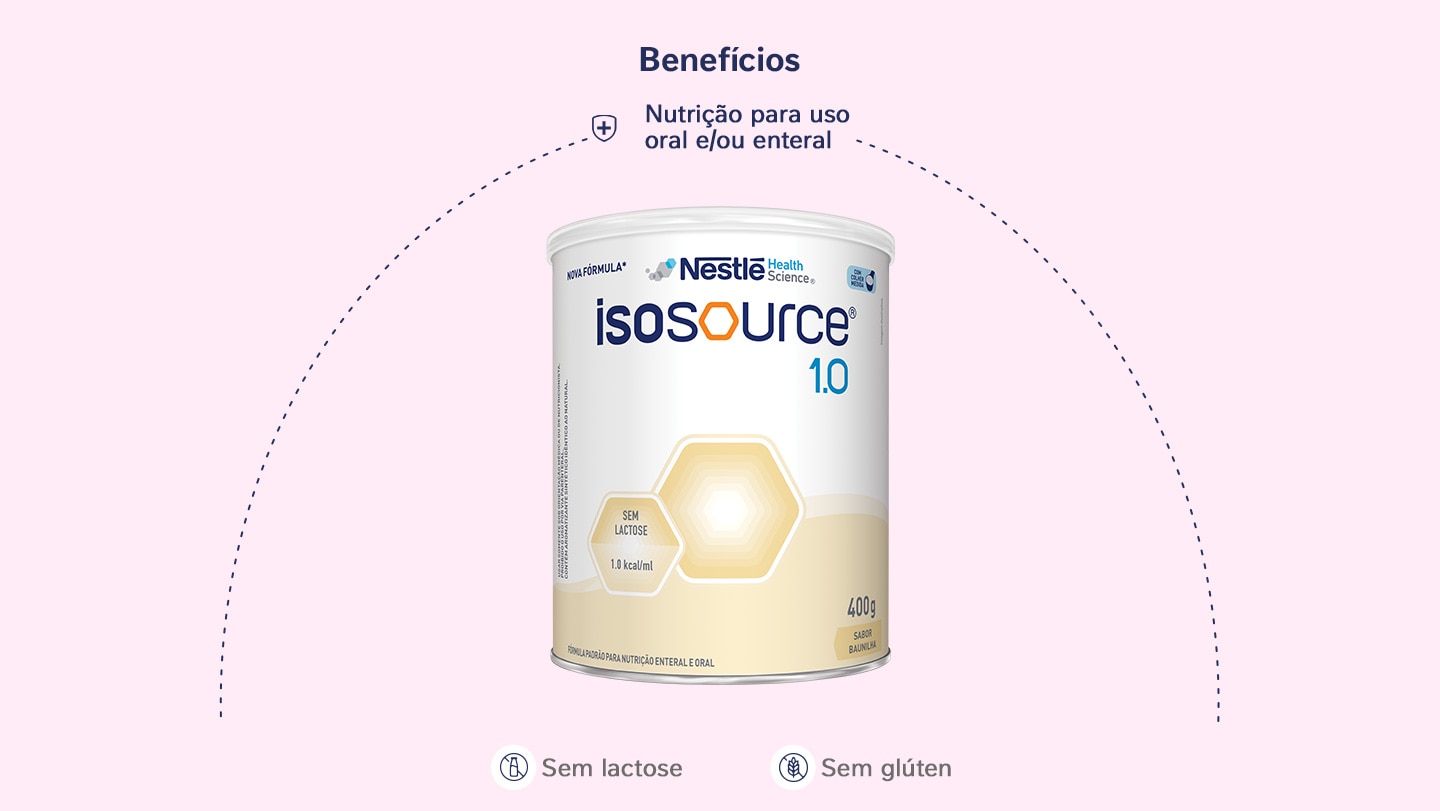Nutrição Enteral Isosource 1.0 Baunilha 400g
