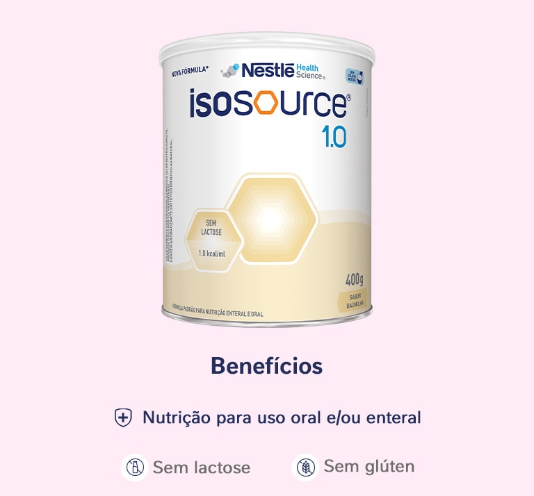 Nutrição Enteral Isosource 1.0 Baunilha 400g