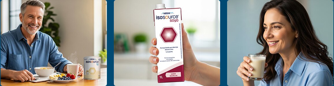 Nutrição Enteral e Oral Isosource Mix Baunilha 1l