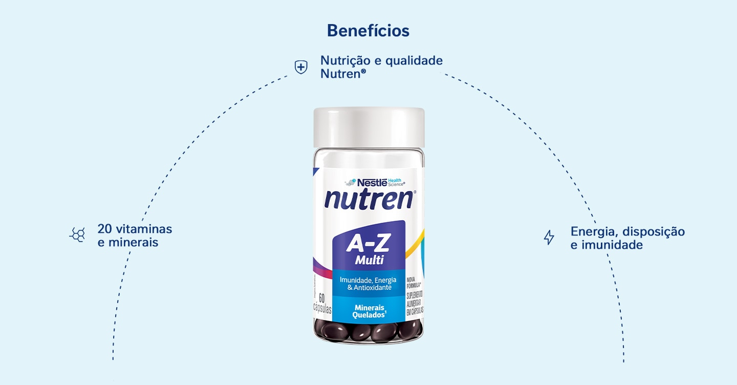 Suplemento Alimentar Nutren A-Z Multivitamínico 60 Cápsulas