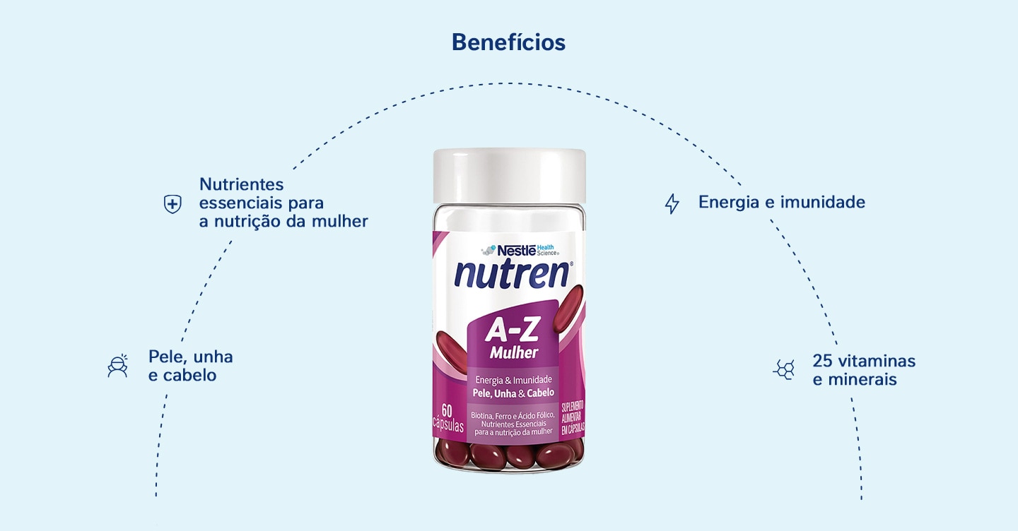 Suplemento Alimentar Nutren A-Z Mulher 60 Cápsulas
