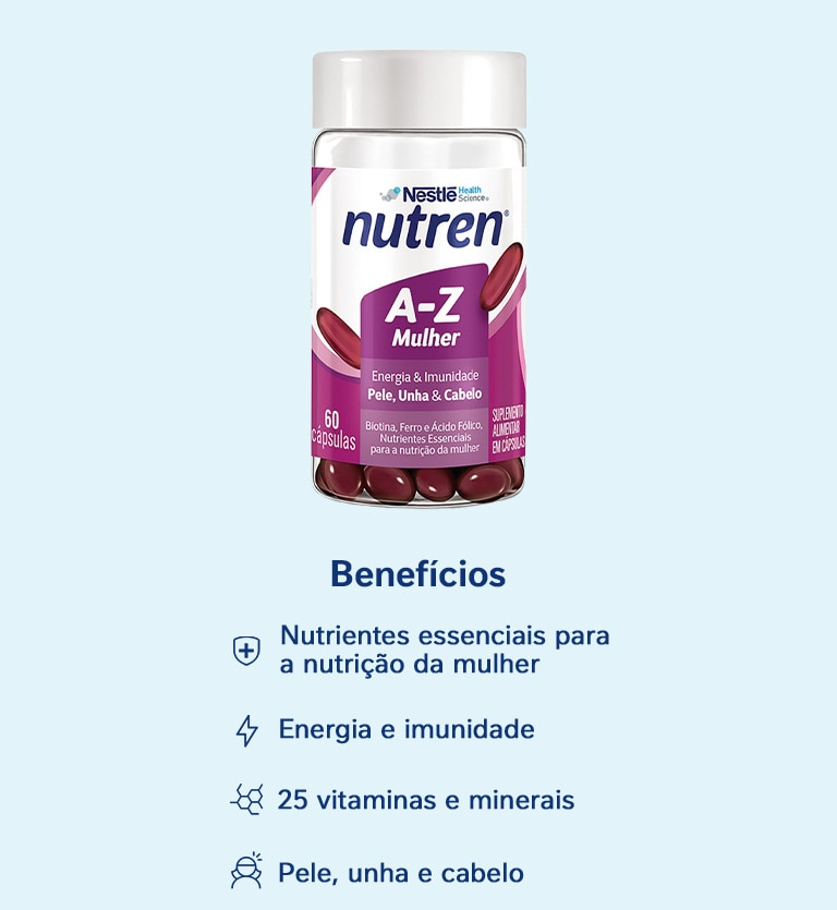 Suplemento Alimentar Nutren A-Z Mulher 60 Cápsulas