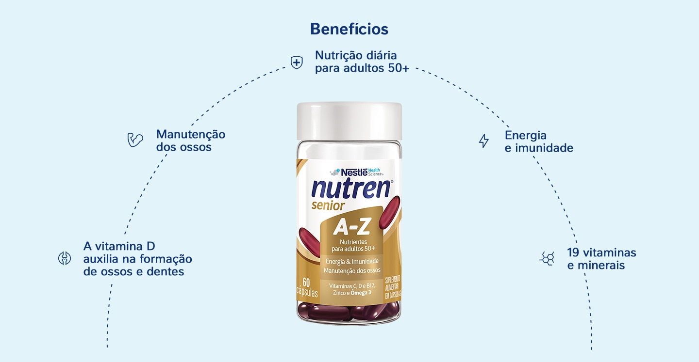 Suplemento Alimentar Nutren Senior A-Z 60 Cápsulas
