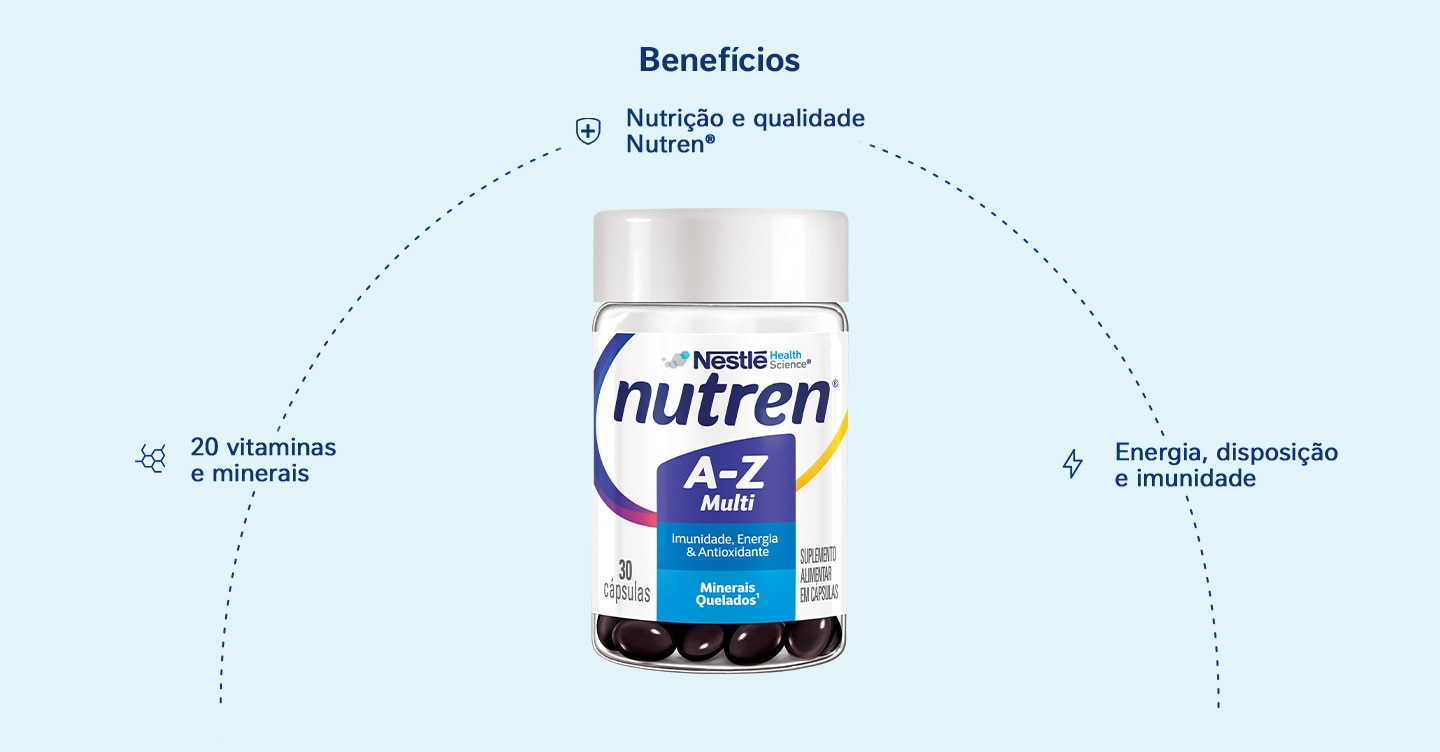 Suplemento Alimentar Nutren A-Z Multivitamínico 30 Cápsulas