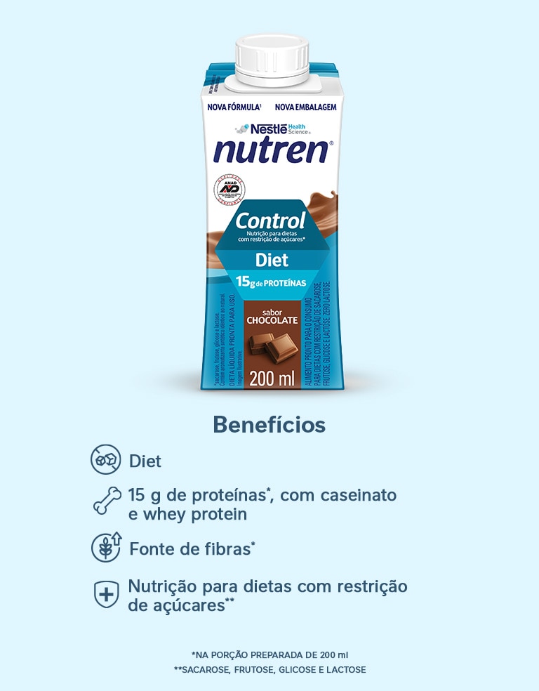 Complemento Alimentar Nutren Control Chocolate 200ml