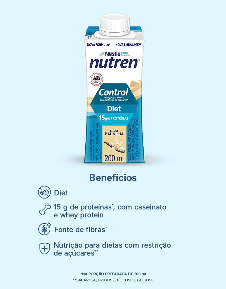 Complemento Alimentar Nutren Control Baunilha 200ml