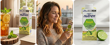 Nutren Fresh Chá de Limão 200ml - Suplemento Leve | Nestlé Nutre  - Nestlé Nutre  -  Nutren Fresh Chá de Limão 200mL