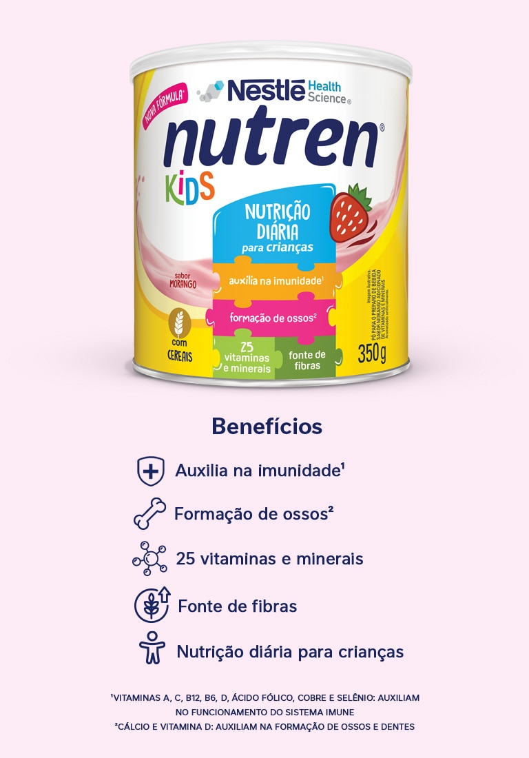 Complemento Alimentar Nutren Kids Morango 350g
