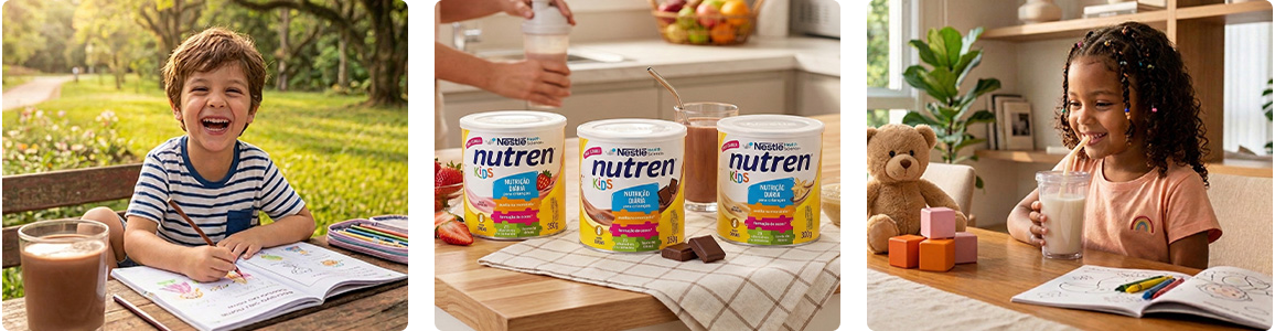 Complemento Alimentar Nutren Kids Morango 350g