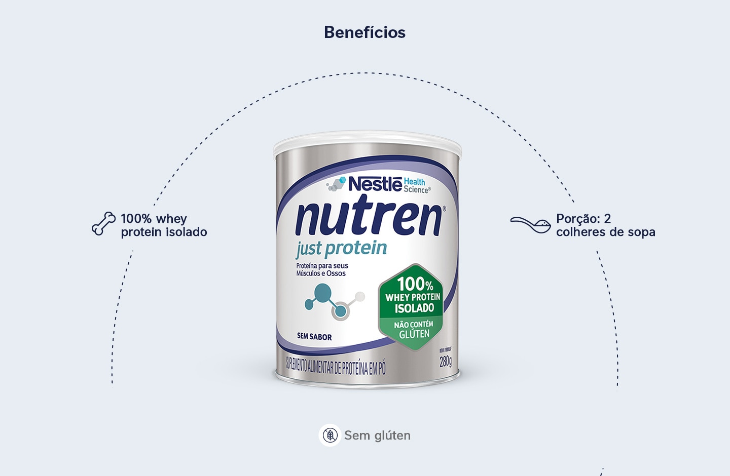 Suplemento Alimentar Nutren Just Protein 280g