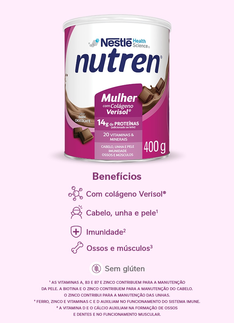 Complemento Alimentar Nutren Mulher Dark Chocolate 400g