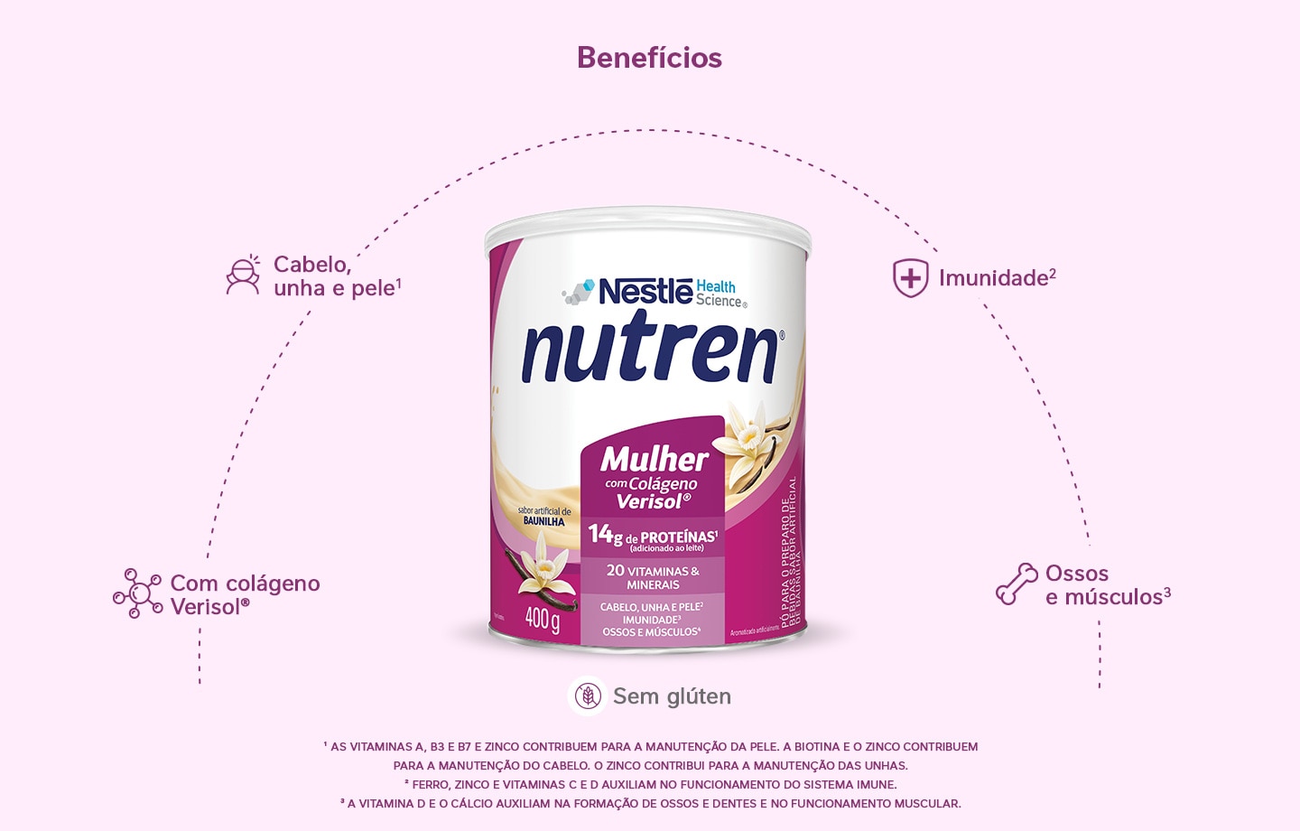 Complemento Alimentar Nutren Mulher Baunilha 400g