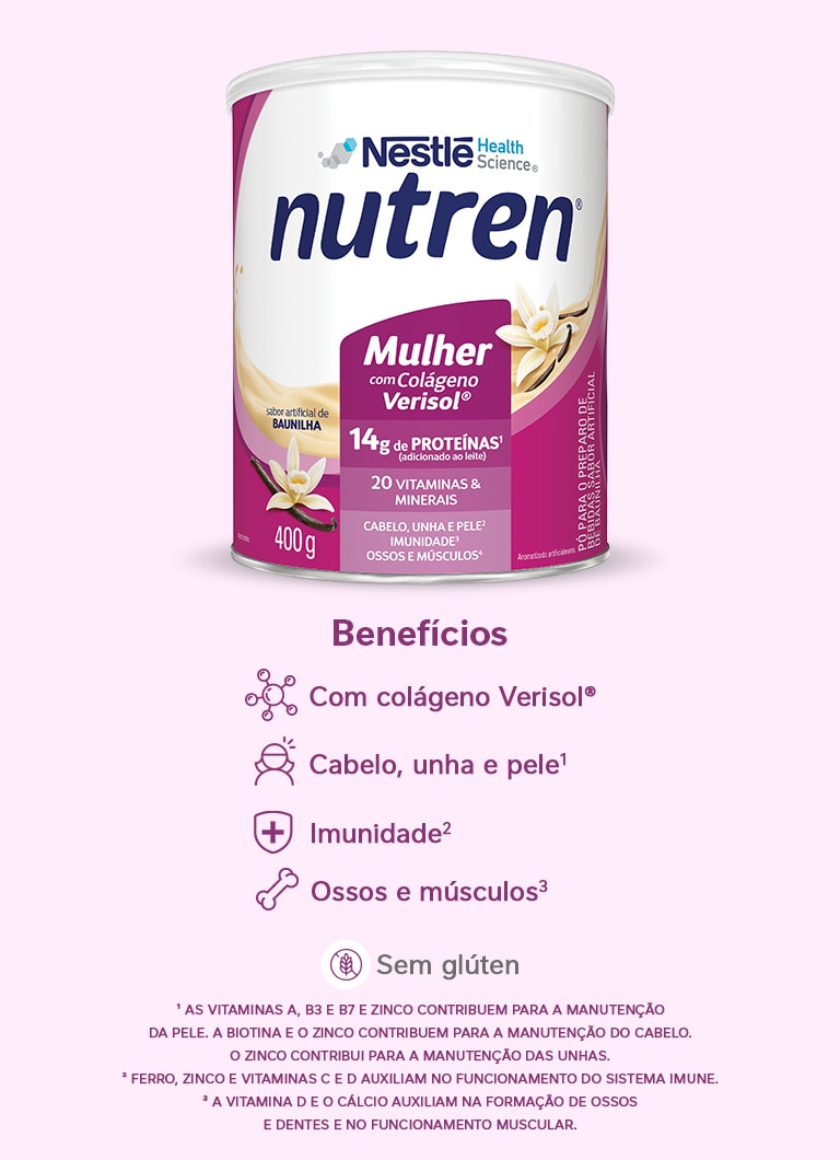Complemento Alimentar Nutren Mulher Baunilha 400g