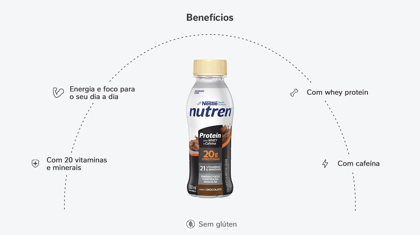 Suplemento Alimentar Nutren Protein Chocolate 24x260mL