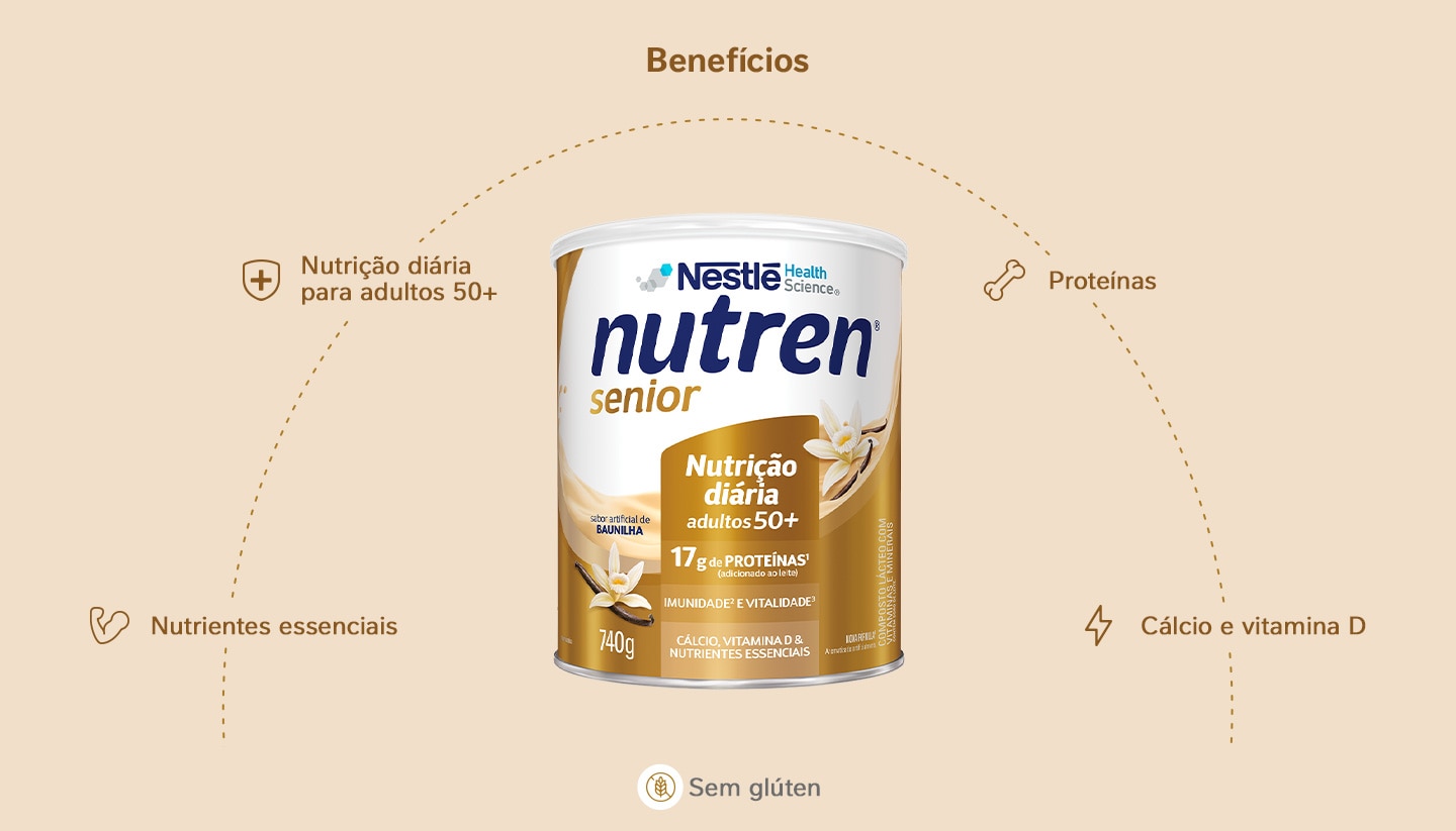 Complemento Alimentar Nutren Senior Baunilha 740g