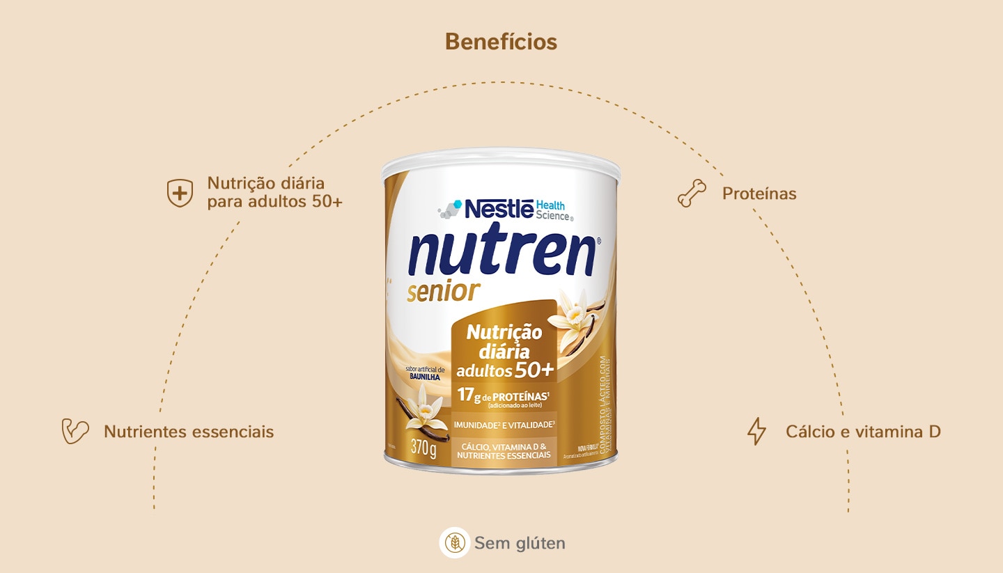 Complemento Alimentar Nutren Senior Baunilha 370g