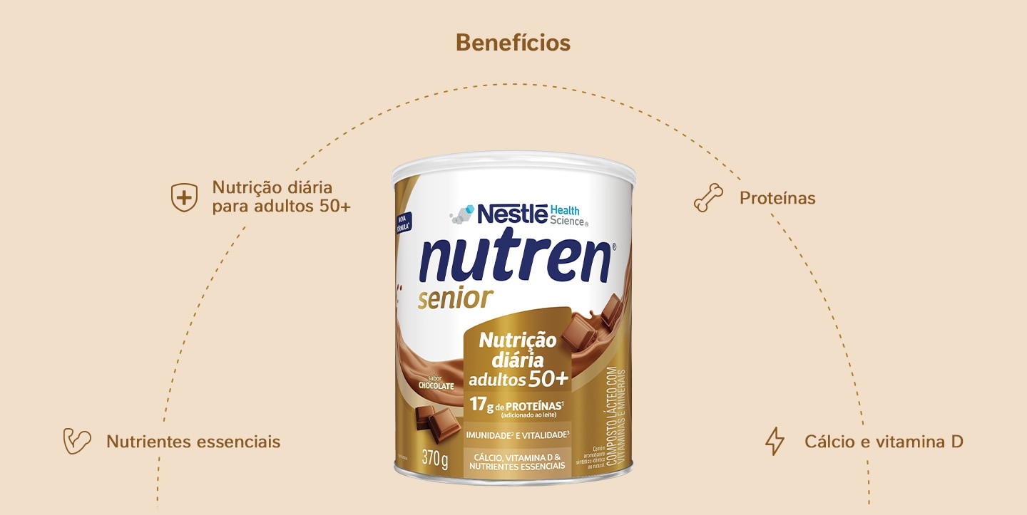 Complemento Alimentar Nutren Senior Chocolate 370g