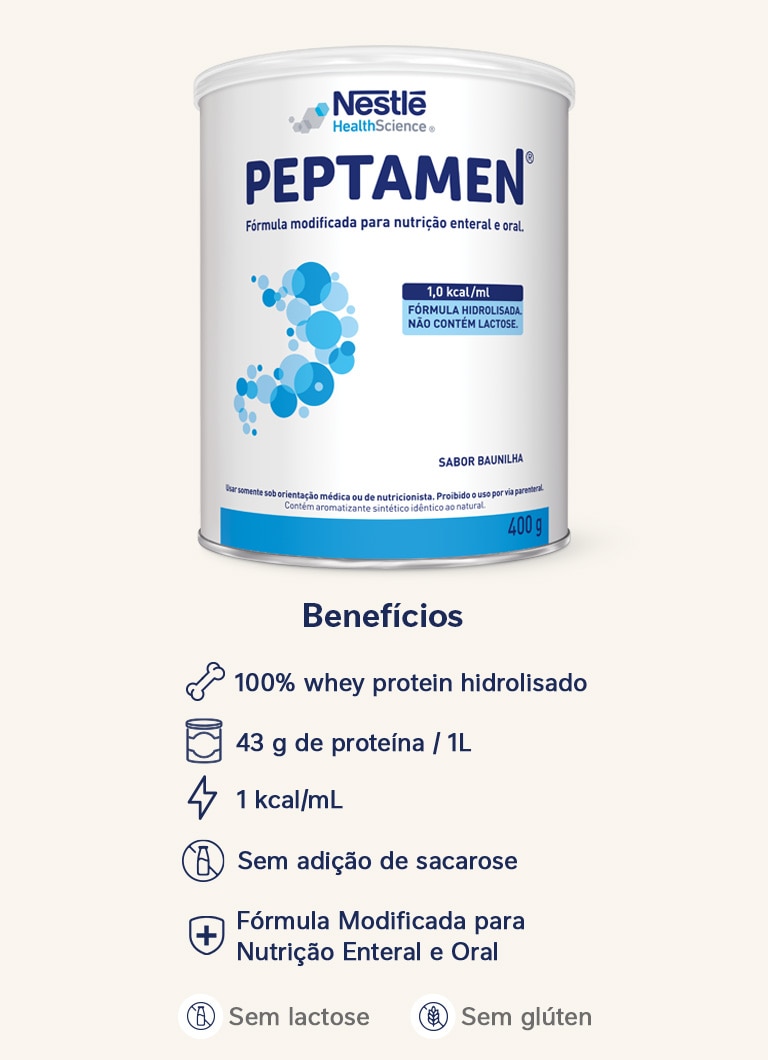 Nutrição Enteral e Oral Peptamen Baunilha 400g